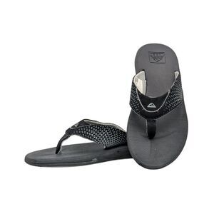 Reef Kids Ahi Black Gray Flip Flops size little kid 13